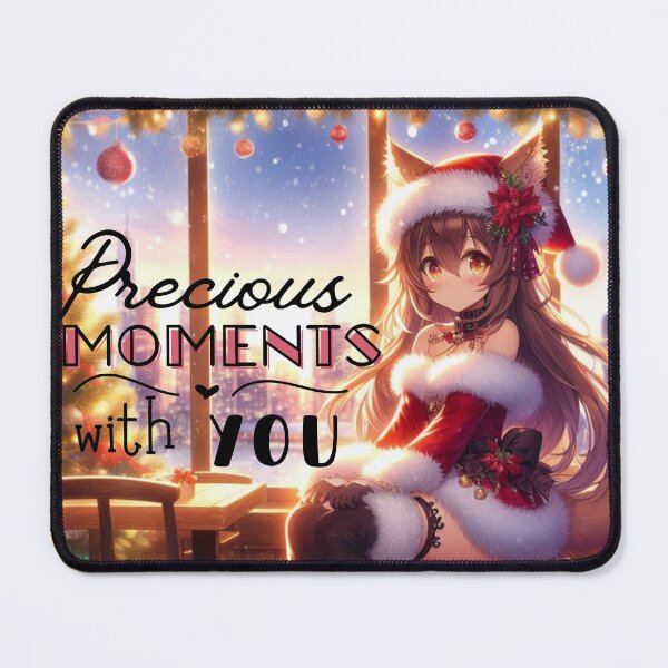 Item preview, Christmas Anime Cute Girlfriend romantic getaway holiday with cat ears and tail Christmas Theme (silvergoldvisionary) designed and sold by SGVisionary.