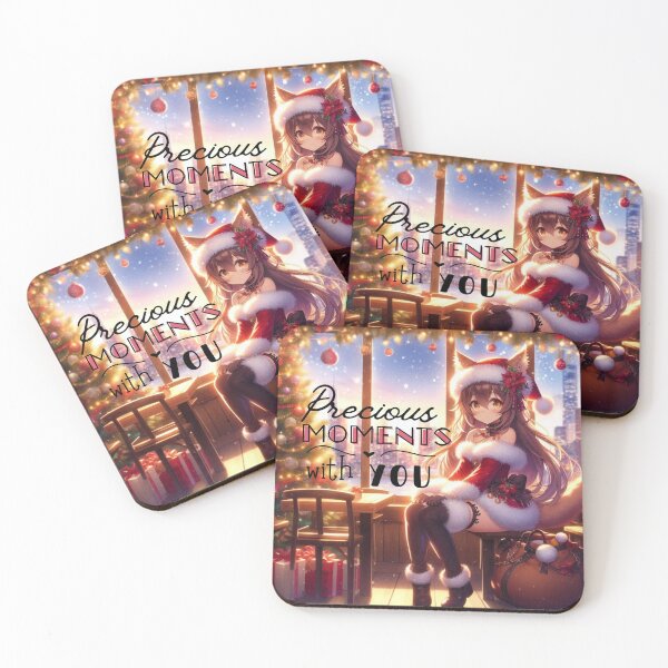 Item preview, Christmas Anime Cute Girlfriend romantic getaway holiday with cat ears and tail Christmas Theme (silvergoldvisionary)   designed and sold by SGVisionary.