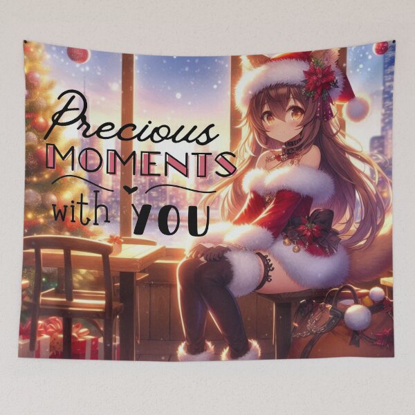 Item preview, Christmas Anime Cute Girlfriend romantic getaway holiday with cat ears and tail Christmas Theme (silvergoldvisionary)   designed and sold by SGVisionary.