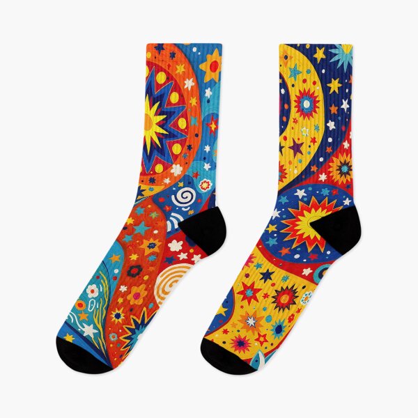 Item preview, Psychedelic Bloom: Retro Swirls & Stars Pattern designed and sold by Prints and Lifestyle.