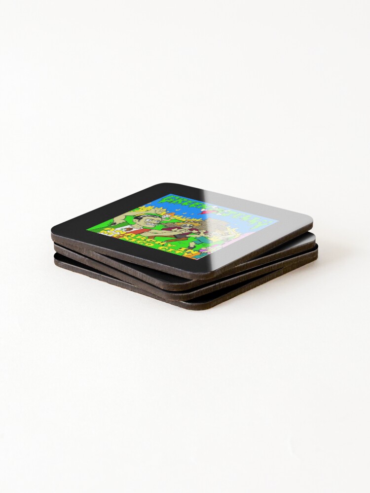 Thumbnail 4 of 5, Coasters (Set of 4), Green Jello Band designed and sold by BrodieBouges.