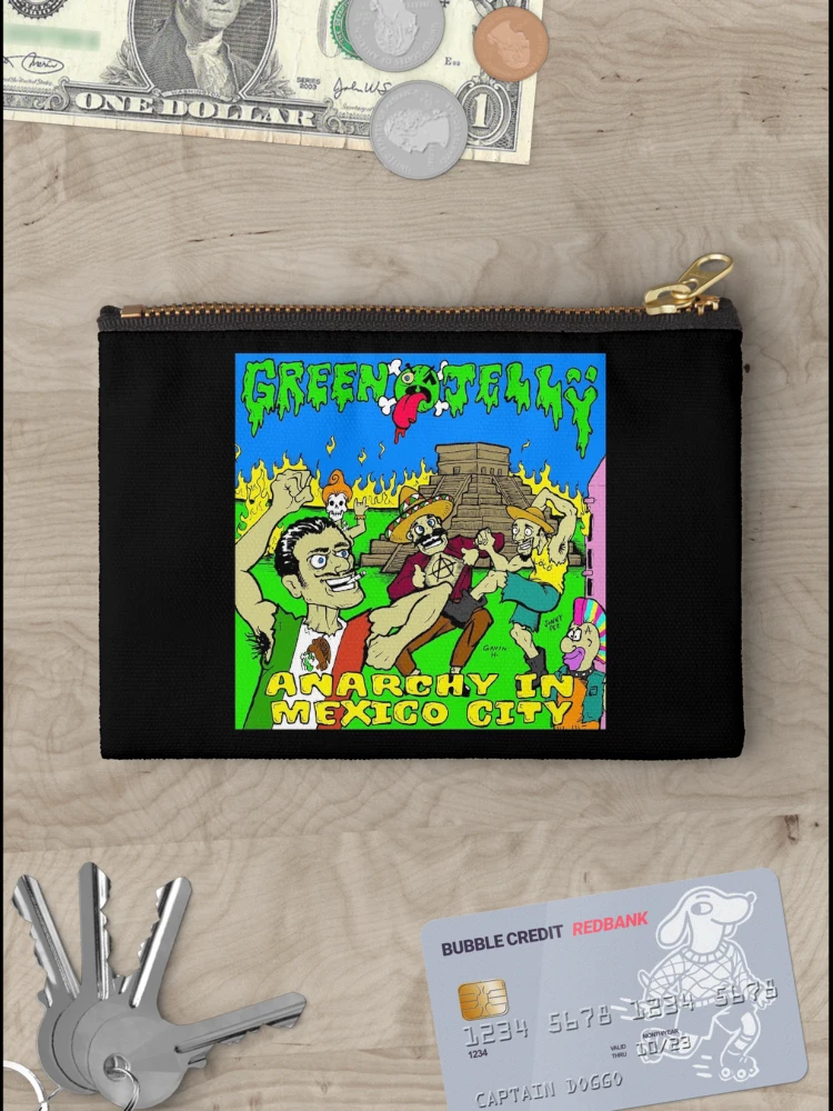 Thumbnail 3 of 4, Zipper Pouch, Green Jello Band designed and sold by BrodieBouges.