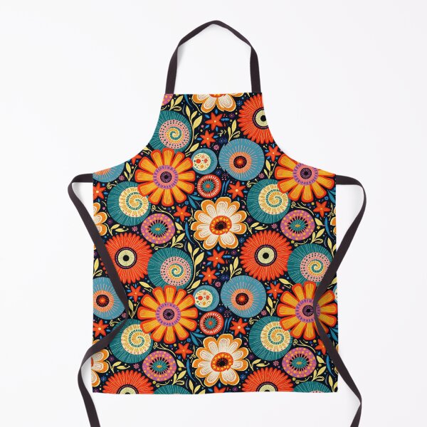 Item preview, Psychedelic Bloom: Retro Swirls & Stars Pattern designed and sold by Prints and Lifestyle.