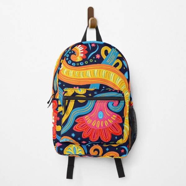 Item preview, Psychedelic Bloom: Retro Swirls & Stars Pattern designed and sold by Prints and Lifestyle.