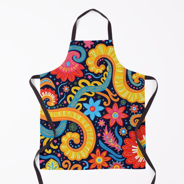 Item preview, Psychedelic Bloom: Retro Swirls & Stars Pattern designed and sold by Prints and Lifestyle.