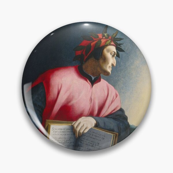 Item preview, Dante Alighieri portrait designed and sold by Filologica.
