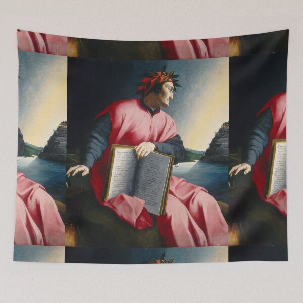 Item preview, Dante Alighieri portrait designed and sold by Filologica.