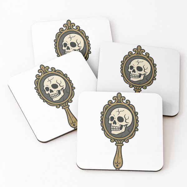 Item preview, Skull Mirror designed and sold by WhatevrWrksMrch.
