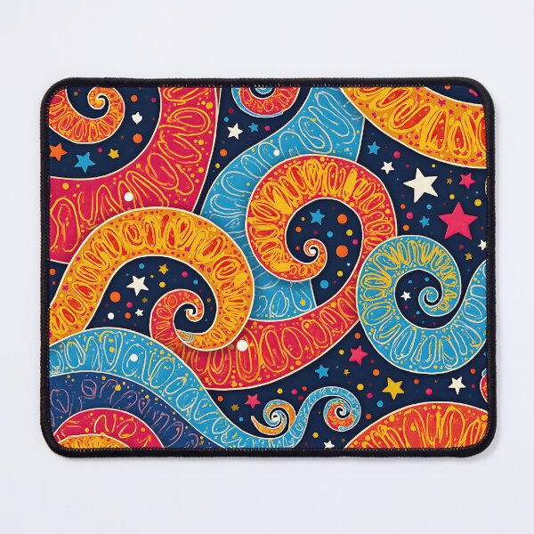 Item preview, Psychedelic Bloom: Retro Swirls and Stars designed and sold by Prints and Lifestyle.