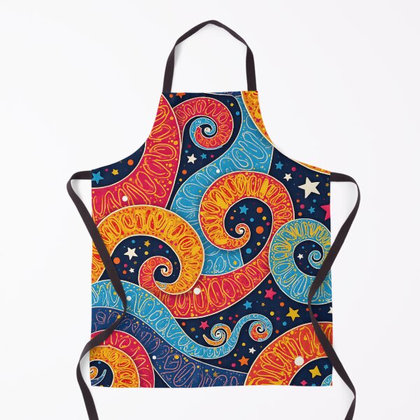 Item preview, Psychedelic Bloom: Retro Swirls and Stars designed and sold by Prints and Lifestyle.