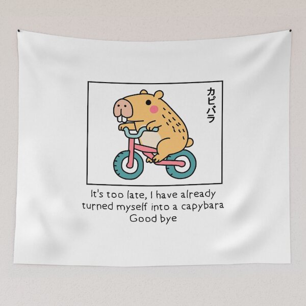 Item preview, It's Too Late I Have Already Turned Myself Into A Capybara designed and sold by NQArtist.