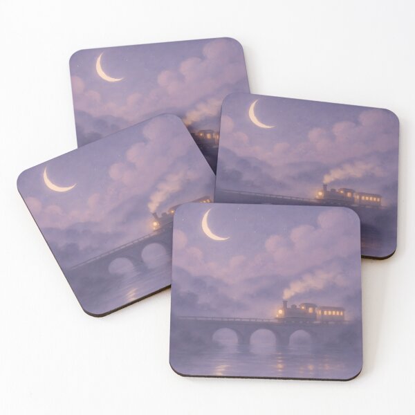 Item preview, Tren soñador cruzando el puente nocturno designed and sold by Yuliik.