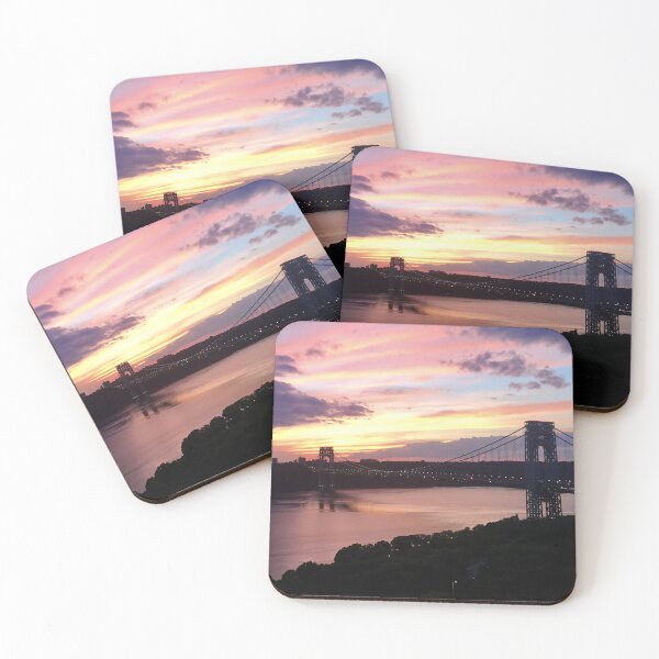 Item preview, Sunset over George Washington Bridge designed and sold by Skyislightblue.