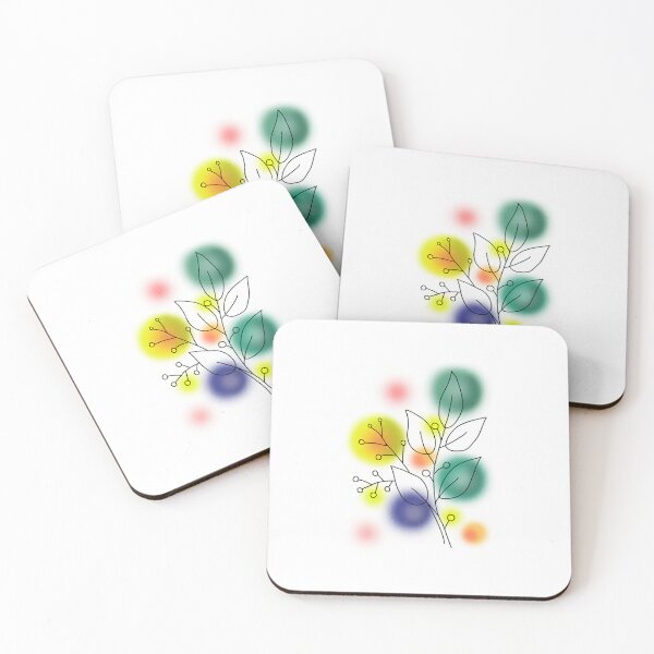 Item preview, Eucalyptus Halftone Leaves designed and sold by NanaAmaArt.