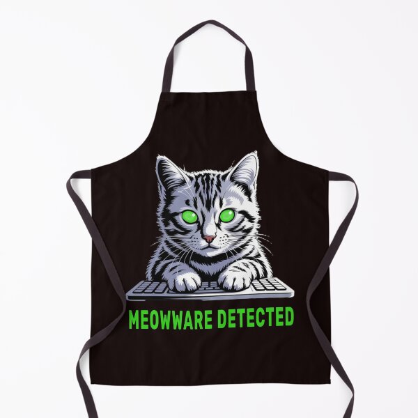 Item preview, Meowware Detected Hacker Cat designed and sold by Diane Gotti.
