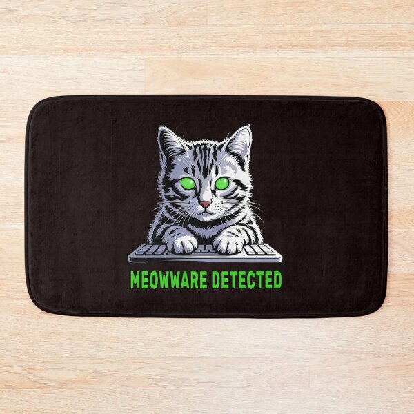 Item preview,  Meowware Detected Hacker Cat designed and sold by Diane Gotti.