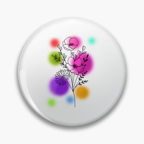 Item preview, Wildflower Halftone Bouquet designed and sold by NanaAmaArt.