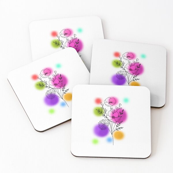 Item preview, Wildflower Halftone Bouquet designed and sold by NanaAmaArt.