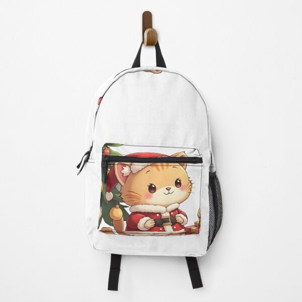 Item preview, Cute Thai Cat Santa – Kawaii Chibi Christmas Illustration designed and sold by TH cartoon world.