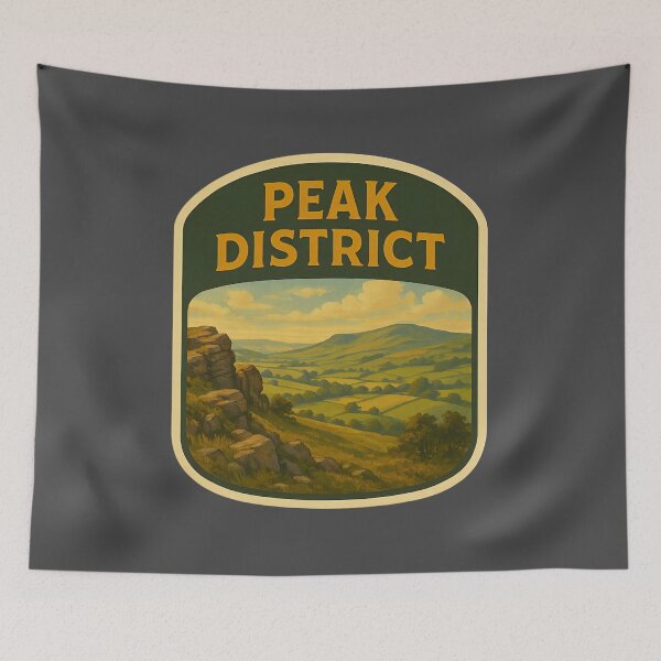 Artikelvorschau, Vintages britisches Nationalpark-Poster: Peak District entworfen und verkauft von PinUpPizzazz.