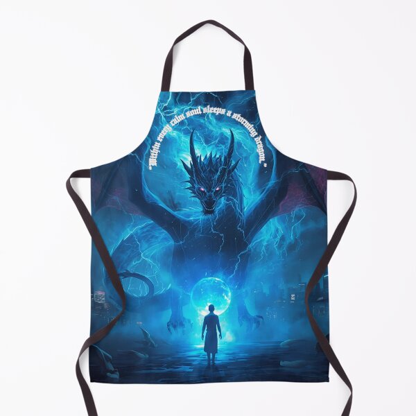 Item preview, Within Every Calm Soul Sleeps a Storming Dragon – Electric Blue Fantasy Art designed and sold by george335555.