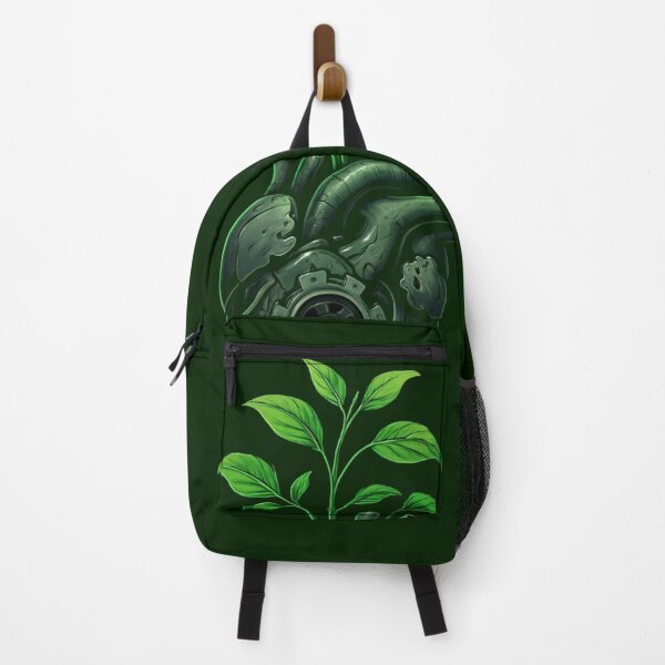 Item preview, Mechanical Heart with Green Plants – Nature Tech Fusion T-Shirt | Eco Cyberpunk Botanical Machine Art designed and sold by KDesignCrafts.