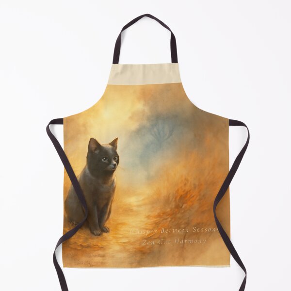 Item preview, Whisper Between Seasons — Porcelain Amber | Zen Cat Harmony designed and sold by TakaArtWorks.