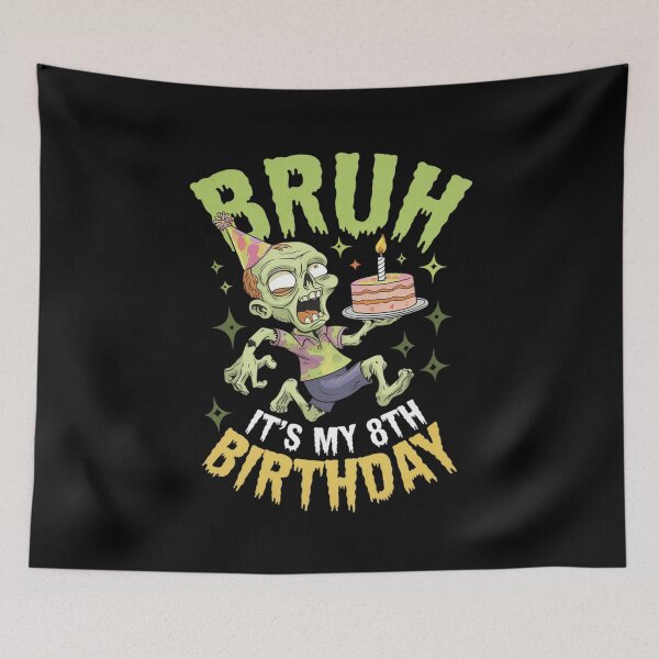 Item preview, Bruh It's My 8th Birthday Zombie Lover 8 Year Old Boys Girls  designed and sold by GGrizeldaRivas.