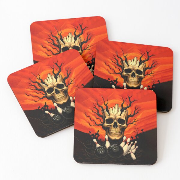 Item preview, Spooky Bowling Night and Skull Tree designed and sold by BeebooDesign.