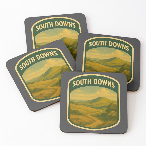 Item preview, Vintage British National Park Poster: South Downs designed and sold by PinUpPizzazz.