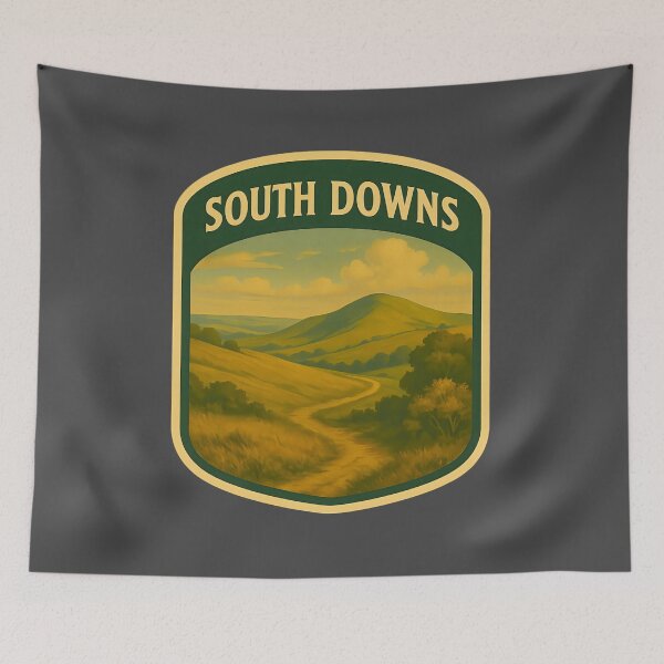 Item preview, Vintage British National Park Poster: South Downs designed and sold by PinUpPizzazz.
