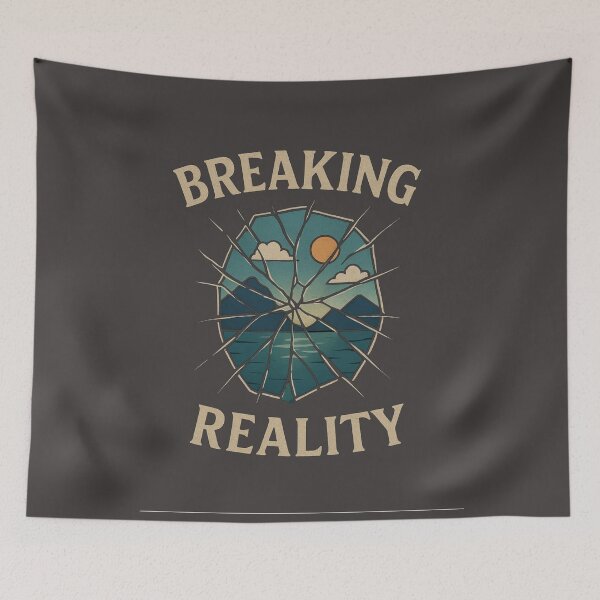 Item preview, Through Broken Glass – Surreal Reflection Illusion T-Shirt | Dream Reality Concept Art | Broken Mirror Aesthetic Design 2025 designed and sold by KDesignCrafts.