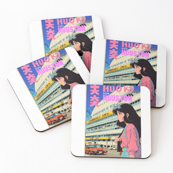 Item preview, Retro Anime Girl Cute Houston EE UU Texas Travel 80s Design designed and sold by ANIMEX00.