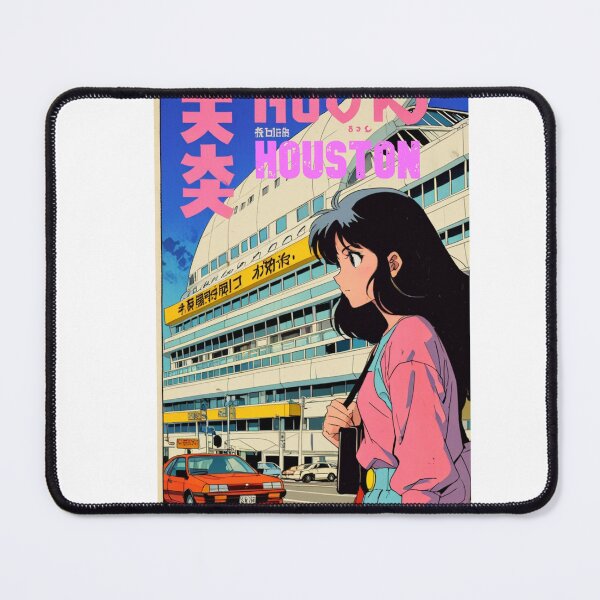 Item preview, Retro Anime Girl Cute Houston EE UU Texas Travel 80s Design designed and sold by ANIMEX00.