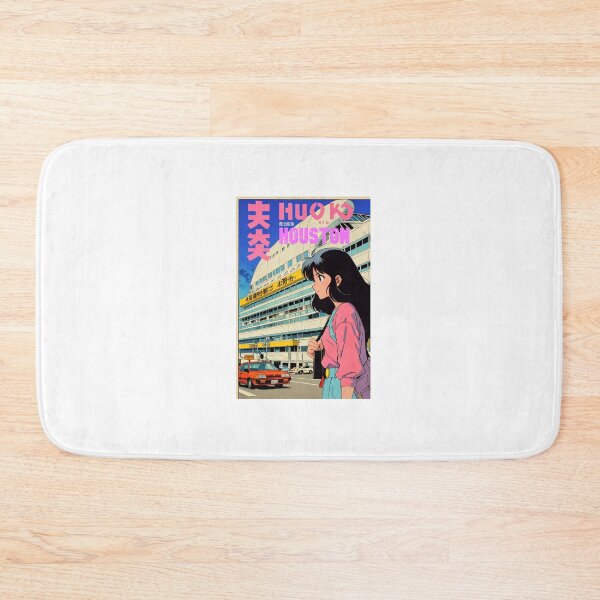 Item preview, Retro Anime Girl Cute Houston EE UU Texas Travel 80s Design designed and sold by ANIMEX00.