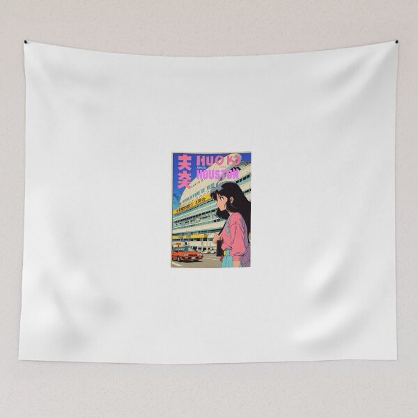 Item preview, Retro Anime Girl Cute Houston EE UU Texas Travel 80s Design designed and sold by ANIMEX00.