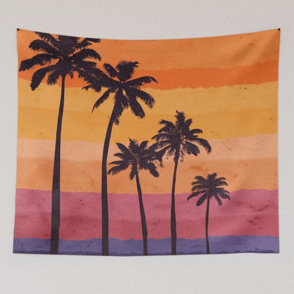 Item preview, Chasing Sunsets & Adventures - Retro Palm Tree Gradient Art designed and sold by SaadArtCo.