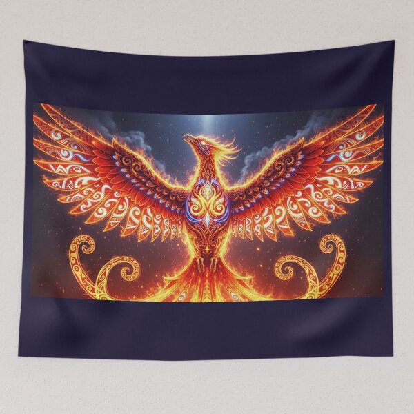 Item preview, Phoenix of the Sacred Rebirth – The Fire of Wairua designed and sold by KoruWairua-Arts.