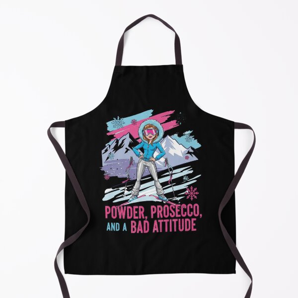 Item preview, Powder, Prosecco, and a Bad Attitude – Funny Ski & Après-Ski Design designed and sold by GiftedExplorer.