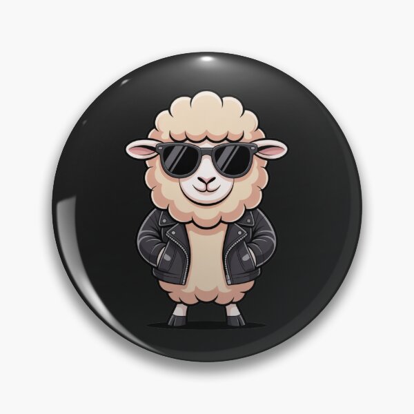 Item preview, Cool Sheep – Cute Stylish Kawaii Cartoon Design designed and sold by ColorSplash123.