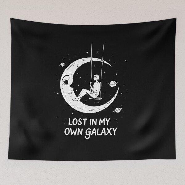 Item preview, Lost in My Own Galaxy – Space Dream Art designed and sold by QuirkForge.