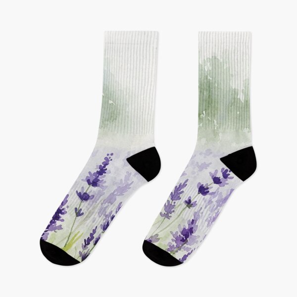 Item preview, Painting of a field of lavender flowers designed and sold by Design4uStudio.