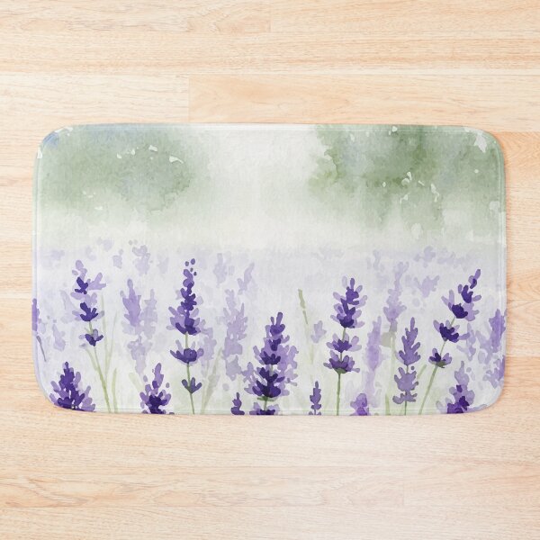 Item preview, Painting of a field of lavender flowers designed and sold by Design4uStudio.