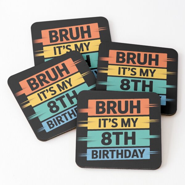 Item preview, Kids Bruh It's My 8th Birthday Eight Year Old Kids Boys  designed and sold by GGrizeldaRivas.