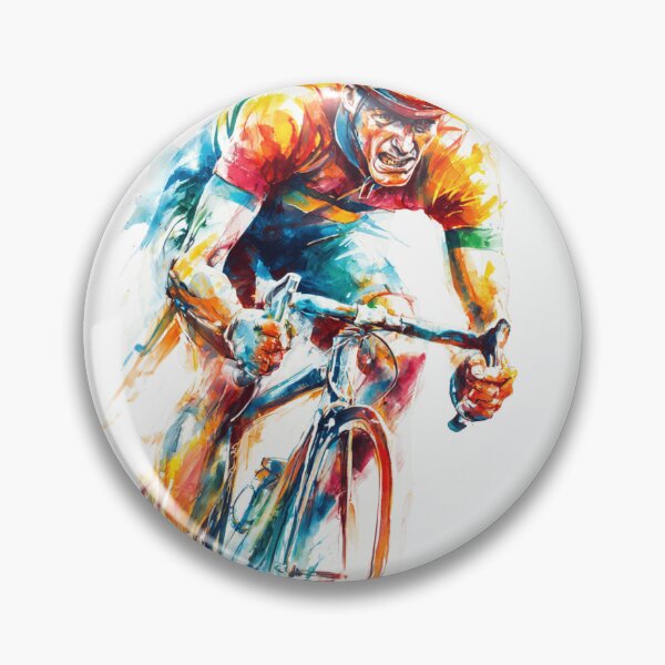 Item preview, Hardcore Watercolor Cyclist designed and sold by NAIRVANA.