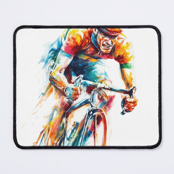 Item preview, Hardcore Watercolor Cyclist designed and sold by NAIRVANA.