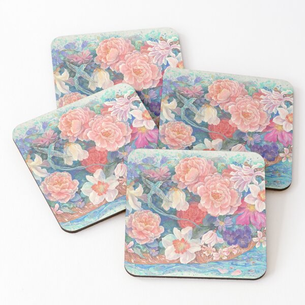 Item preview, Ephemeral Boat of Blooms: Nihonga Fantasy Art designed and sold by nakaitomoko.