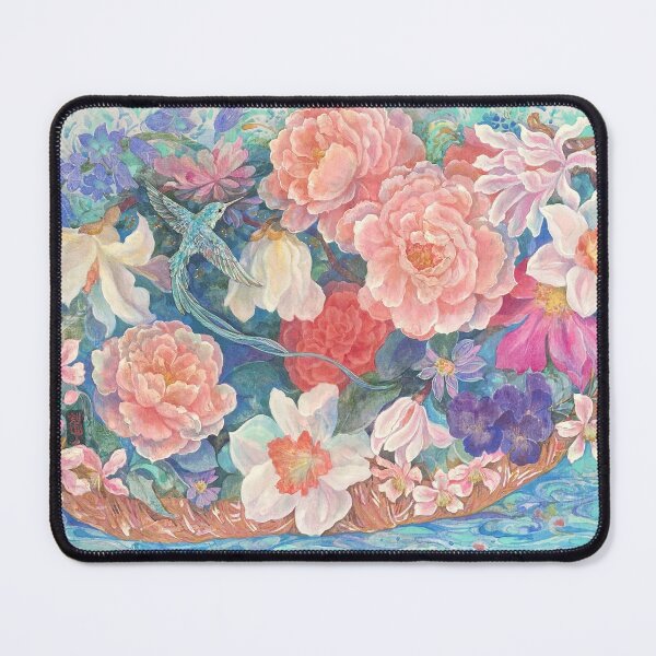 Item preview, Ephemeral Boat of Blooms: Nihonga Fantasy Art designed and sold by nakaitomoko.