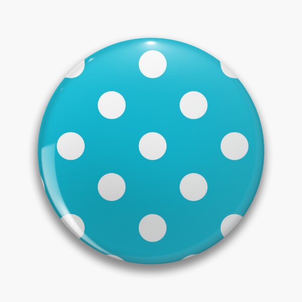 Item preview, White Polka Dots on Aqua Blue designed and sold by POLKAIWERX.