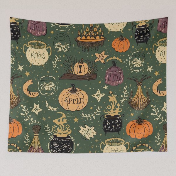 Item preview, Cauldrons & Charms – Cozy Witchy Halloween Pattern designed and sold by Deezyned.